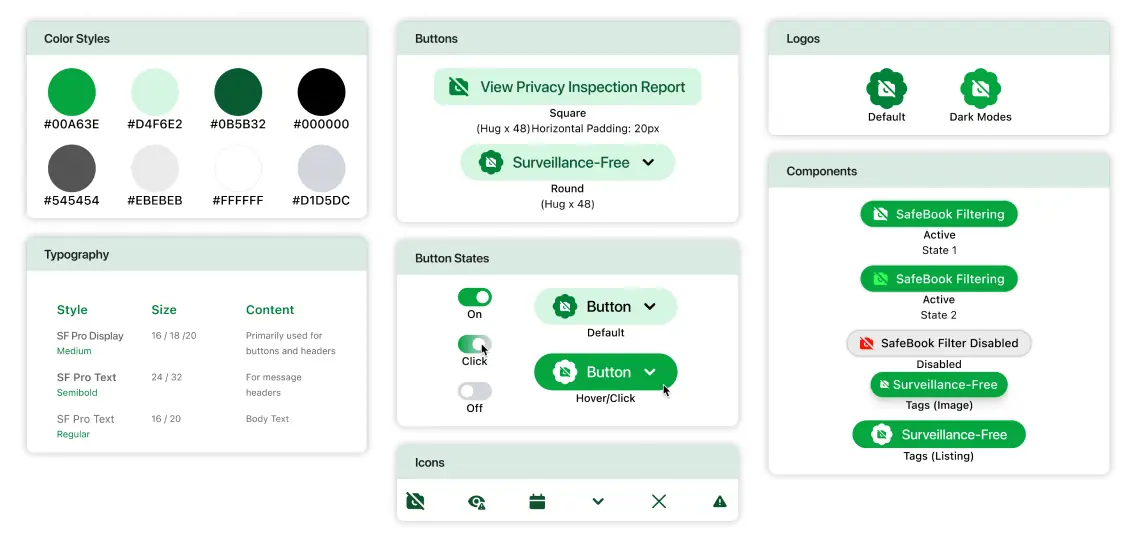SafeBook design system